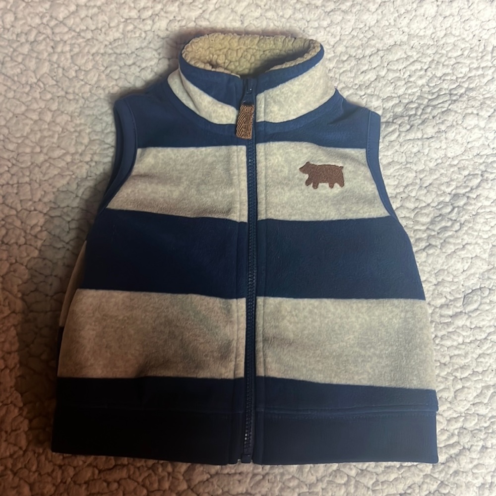 Carters blue & gray vest